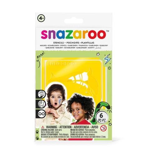 SNAZAROO - Šablóny na farby na tvár 6 motívov - žlté