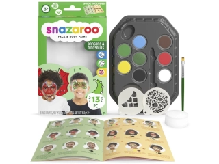 SNAZAROO farby na tvár - sada Draci a dinosaury
