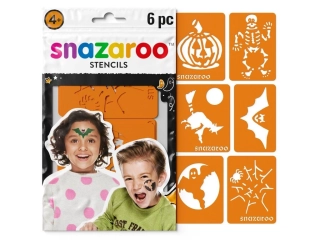 SNAZAROO - Šablóny na farby na tvár 6 motívov - oranžové